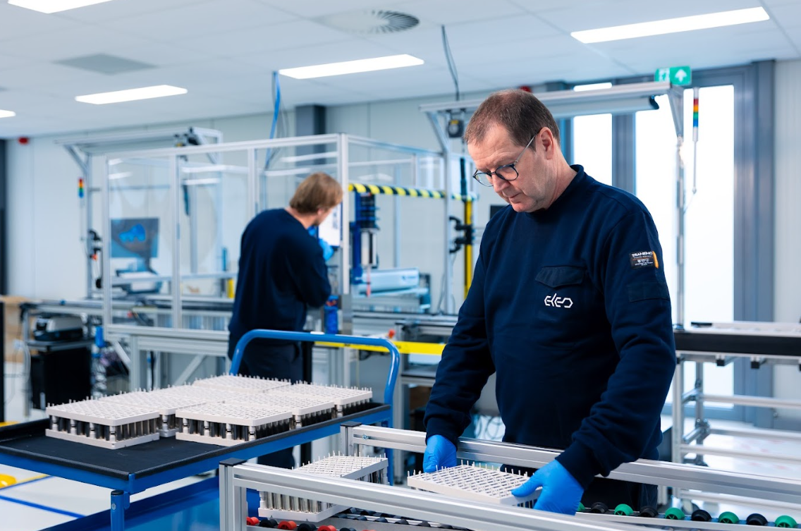 Man working in manufacturing facility